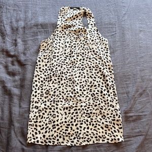 Silk leopard print tank dress by Alexander Wang
